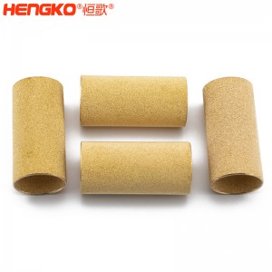 廠家定制生產(chǎn)銅粉末過(guò)濾芯燒結(jié)銅濾芯濾管孔隙均勻，銅燒結(jié)除塵防塵過(guò)濾銅管