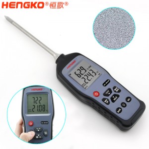 恒歌定制HG970手持式溫濕度標(biāo)準(zhǔn)器_用于無塵車間、儲存?zhèn)}庫溫濕度測量抽檢