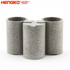 廠家直銷(xiāo)316L不銹鋼粉末燒結(jié)濾芯發(fā)泡金屬除塵耐高溫固液分離螺紋過(guò)濾器