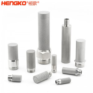 廠家來(lái)圖定制粉末燒結(jié)316L不銹鋼過(guò)濾器濾芯防塵耐腐蝕，用于化工制藥