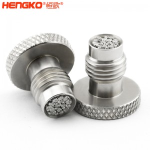 廠家定制有創(chuàng)呼吸機(jī)氣源入口醫(yī)療級316L不銹鋼過濾器濾芯防塵透氣耐腐蝕，用于呼吸機(jī)